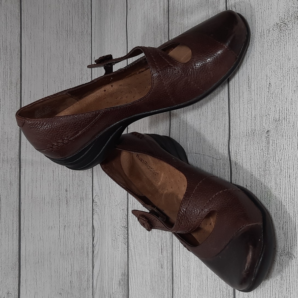 Hush Puppies Brown Trope Mary Jane Shoes